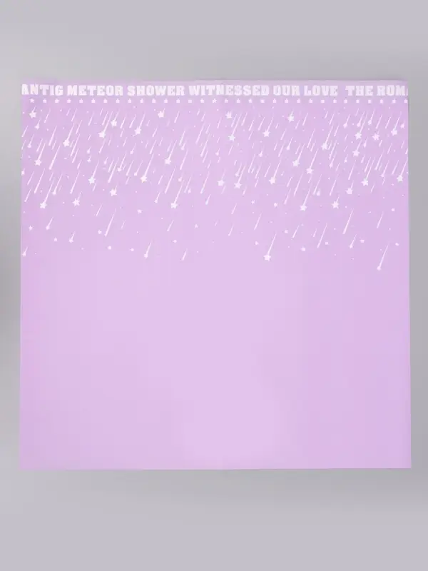 Пленка флористическая для цветов, &laquo;Звездопад&raquo;, сиреневая, 57&times;57 см