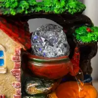 Фонтан настольный &laquo;Домик для гномиков&raquo;, 9.5&times;13&times;20 см, с подсветкой