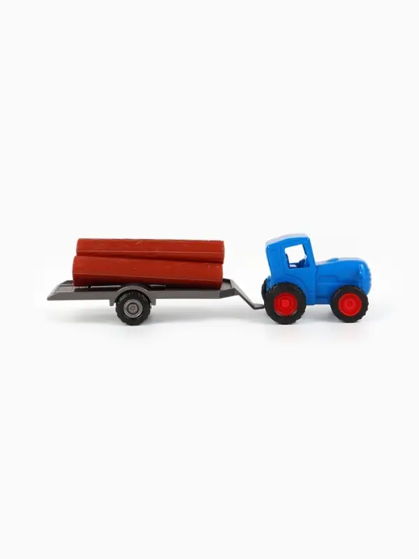 Игрушка трактор с бревнами &laquo;Синий трактор&raquo;