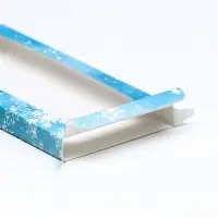 Коробка для шоколада с окном «Снежинки», 17.1×8×1.4 см