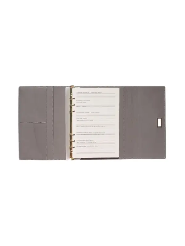 Органайзер на кольцах, А5, с клапаном, 80л, линия, к/зам, с ручкой, Серый Органайзер на кольцах, А5, с клапаном, 80л, линия, к/зам, с ручкой, Серый