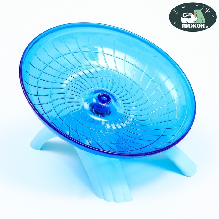 Беговая тарелка Carno для грызунов, 18 х 18 х 11 см, синяя Беговая тарелка Carno для грызунов, 18 х 18 х 11 см, синяя