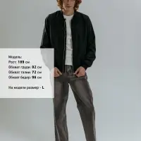Бомбер Wigton, черный, размер XXL
