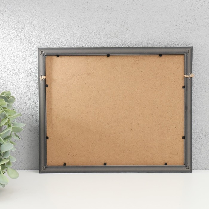 Фоторамка пластик, текстиль на 2 фото Фоторамка пластик, текстиль на 2 фото "Радужная ночь" с прищепками 27,7х23 см