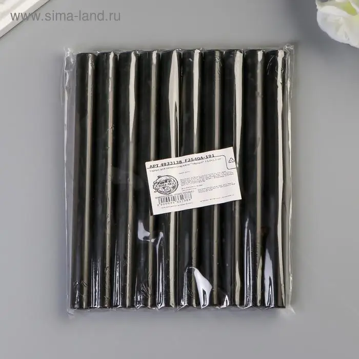 Сургуч для печати стержень  Сургуч для печати стержень "Чёрный" 13,2х1,1 см