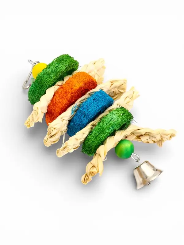 Игрушка для попугая "Сэндвич", 17 х 10 см, микс цветов