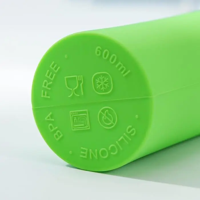 Бутылка для воды «Сайли», 450 мл (корпус из силикона), цвет МИКС Бутылка для воды «Сайли», 450 мл (корпус из силикона), цвет МИКС