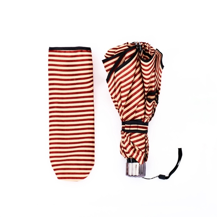 Зонт механический «Полосы», эпонж, 4 сложения, 8 спиц, R = 50/57 см, D = 114 см, цвет МИКС Зонт механический «Полосы», эпонж, 4 сложения, 8 спиц, R = 50/57 см, D = 114 см, цвет МИКС