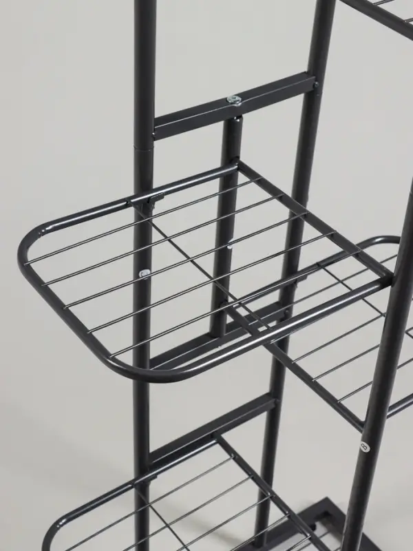 Подставка для цветов Greengo, 6 полок, 44&times;22&times;105 см, напольная, металл, тёмно-серая