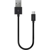 Кабель Deppa USB-A - USB-C, USB 2.0, 2.4A, 2м, черный
