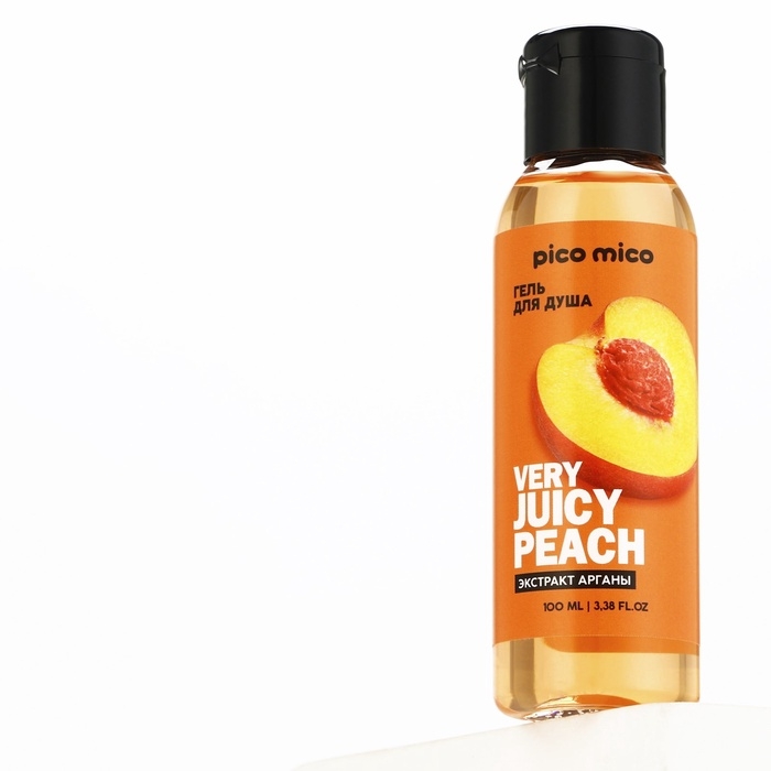 Гель для душа с экстрактом арганы Very juicy peach, 100 мл, аромат персика, PICO MICO Гель для душа с экстрактом арганы Very juicy peach, 100 мл, аромат персика, PICO MICO