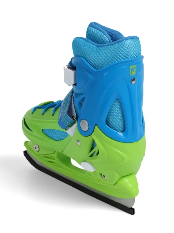 Коньки детские раздвижные BlackAqua, р. 34-37, для фитнеса, зелёные, синие Коньки детские раздвижные BlackAqua, р. 34-37, для фитнеса, зелёные, синие
