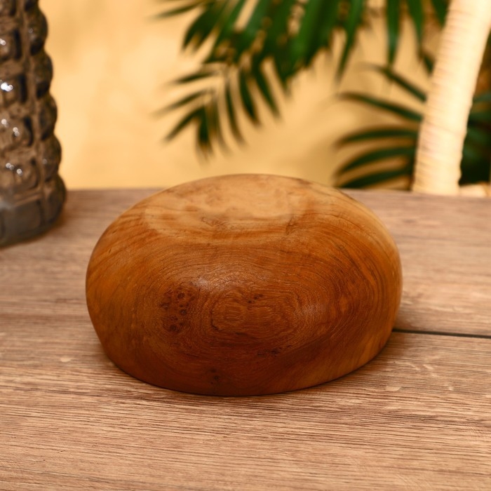 Салатник 18х18х8 см, тиковое дерево