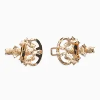 Зажим для кардигана "Ажур", пика, цвет золотой в золоте Зажим для кардигана "Ажур", пика, цвет золотой в золоте