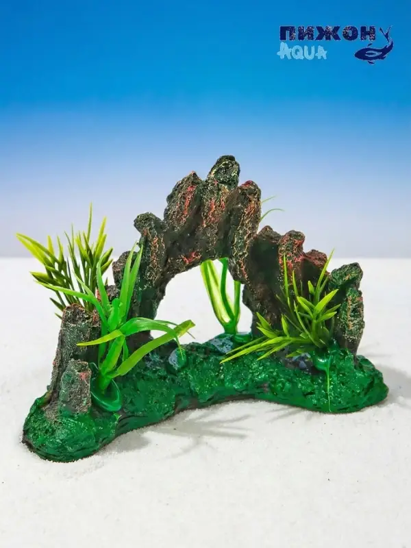 Декор для аквариума "Каменные джунгли", 14 х 5 х 9,5 см