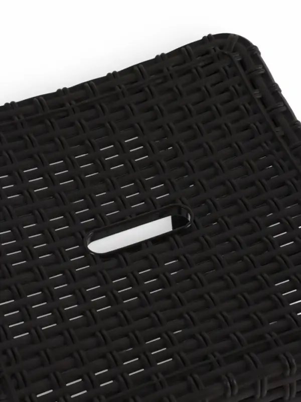 Табурет квадратный Rattan, 36.3&times;36.3&times;44.8 см, пластиковый, цвет горький шоколад