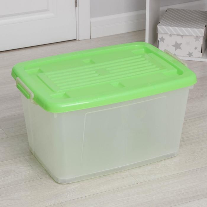 Ящик для хранения с крышкой Darel-box, 75 л, 70×49×37 см, цвет МИКС Ящик для хранения с крышкой Darel-box, 75 л, 70×49×37 см, цвет МИКС