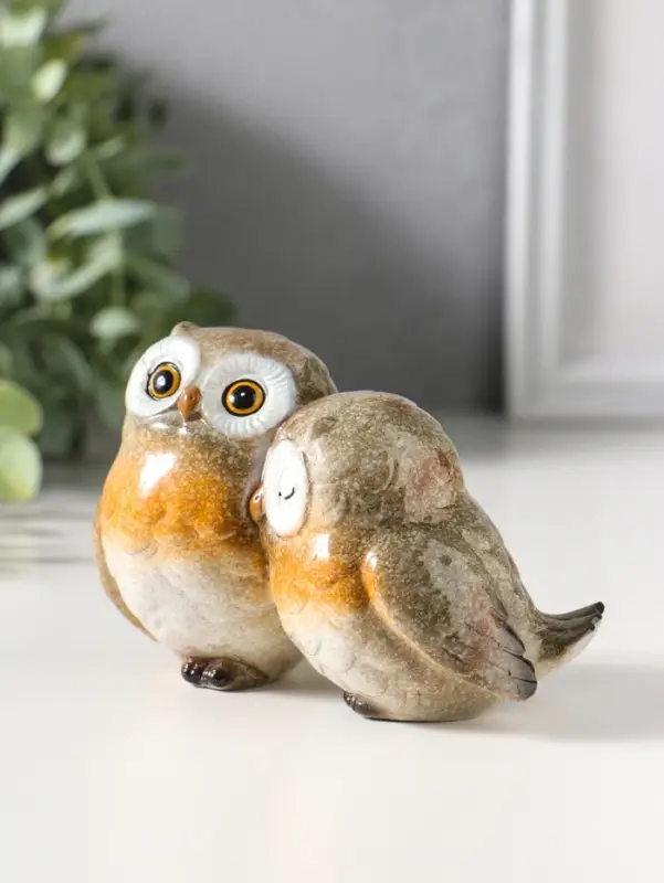 Фигурка полистоун лак &laquo;Совята пухлики&raquo;, 10.5&times;6.3&times;8 см