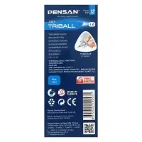 Ручка шариковая Pensan. Triball, синий стержень, игольчатый узел 1 мм, на масляной основе, треугольный корпус
