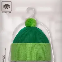 Вешалка для шапок, пластик, 24&times;30 см, прозрачная