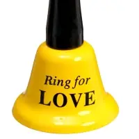 Колокольчик металлический, звонок настольный Ring for a love, 5&times;5&times;12.5 см, МИКС
