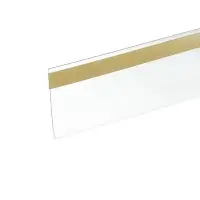 Ценникодержатель полочный самоклеящийся, DBR=39, 1000 мм, прозрачный