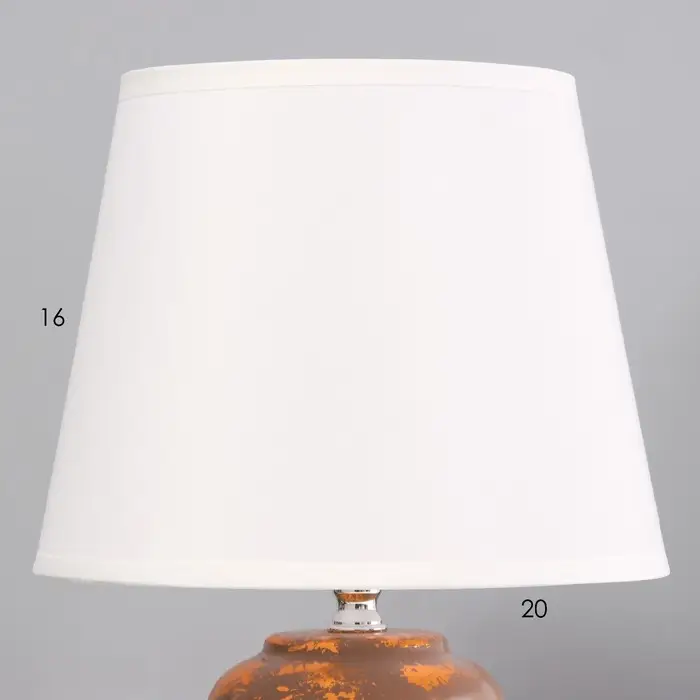 Лампа настольная RISALUX &laquo;Ганна&raquo;, Е14, 40 Вт, бежево-медная, 20&times;20&times;33 см