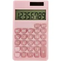 Калькулятор карманный, 08-разрядный, корпус розовый