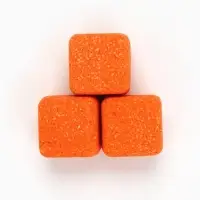 Бомбочки для ванны «Кубики», набор 3 шт x 70 г, аромат шипучий апельсин, URAL LAB