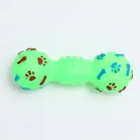 Игрушка пищащая "Гантель с лапками" для собак, 13 см, зелёная Игрушка пищащая "Гантель с лапками" для собак, 13 см, зелёная