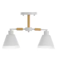 Люстра потолочная BayerLux &laquo;Вудли&raquo;, 2хЕ27, 40 Вт, белый, 45&times;16&times;29 см
