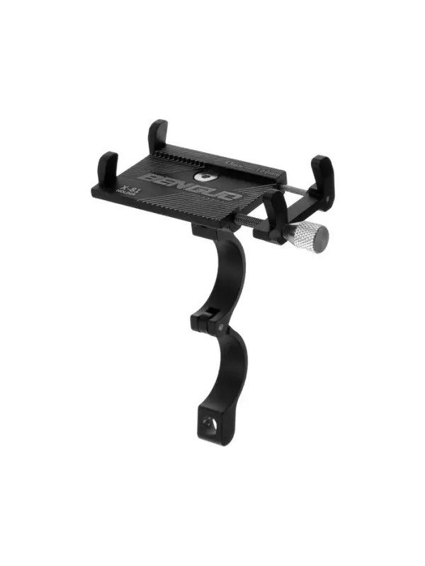 Держатель для телефона на велосипед, алюминиевый, до 185&times;100 мм, чёрный