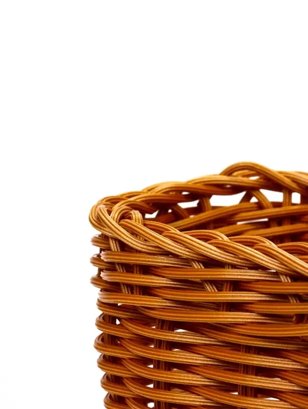 Корзина пластик 29 х 16 х 16 см, ручка17 см коричневый