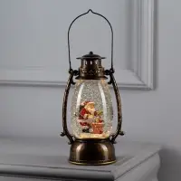 Светодиодная фигура &laquo;Дед Мороз с подарками&raquo; 14&times;23.5&times;11 см, пластик, от батареек ААх3, USB, свечение тёплое белое