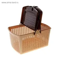 Корзина, 47&times;36&times;27.5 см, пластик, бежево-шоколадная