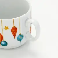 Чайная пара новогодняя «С Новым годом! Новогодние игрушки», 220 мл, кружка, блюдце Чайная пара новогодняя «С Новым годом! Новогодние игрушки», 220 мл, кружка, блюдце