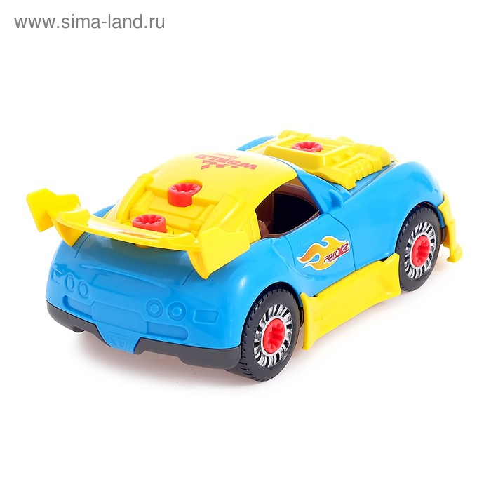 Конструктор «Cуперкар», 2 в 1, с электрическим шуруповёртом и обвесами, 30 деталей Конструктор «Cуперкар», 2 в 1, с электрическим шуруповёртом и обвесами, 30 деталей