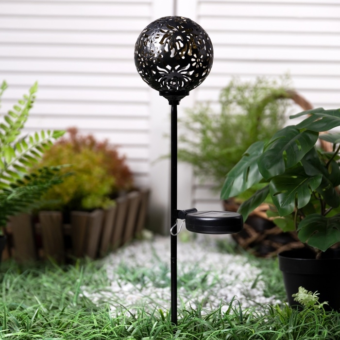 Светильник на солнечной батарее Светильник на солнечной батарее "Еврогарант", "Дамаск" 10x75 см, IP44, 1 LED, Т/БЕЛЫЙ