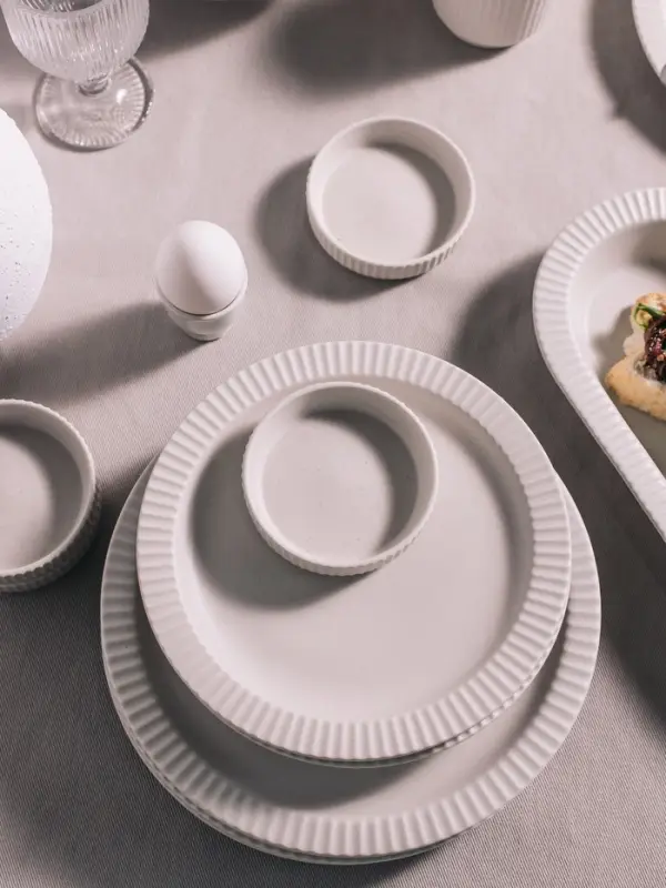 Тарелки Magistro Jarwah Lausanne, d=25 см, обеденные, набор 2 шт., фарфор, серые