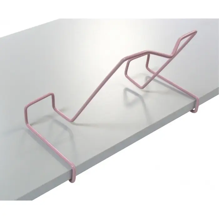 Подставка для книг, металлическая, для парт толщиной до 20 мм, розовая Подставка для книг, металлическая, для парт толщиной до 20 мм, розовая
