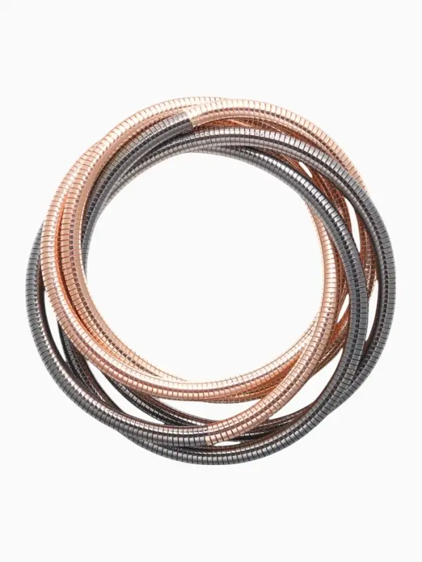 Браслет металл «Обруч» трансформируется в кулон, разноцветный