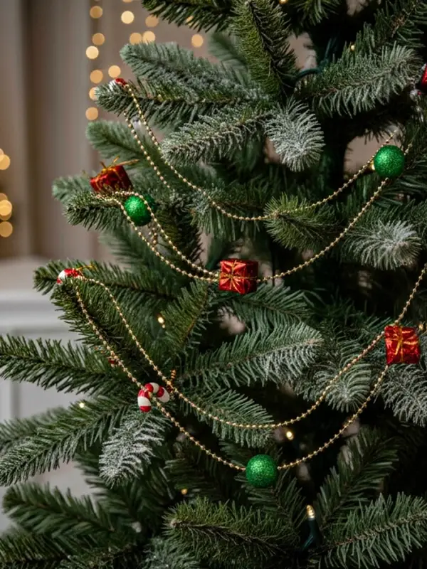 Бусы на ёлку &laquo;Шарики, подарки, карамель&raquo;, 90 см, разноцветные