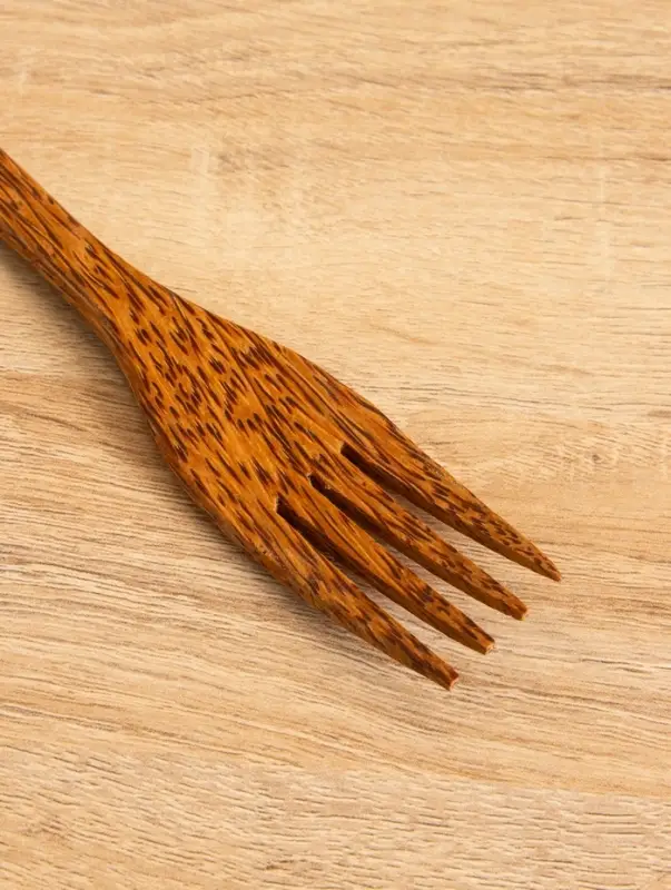 Вилка, 19 см, кокос Вилка, 19 см, кокос