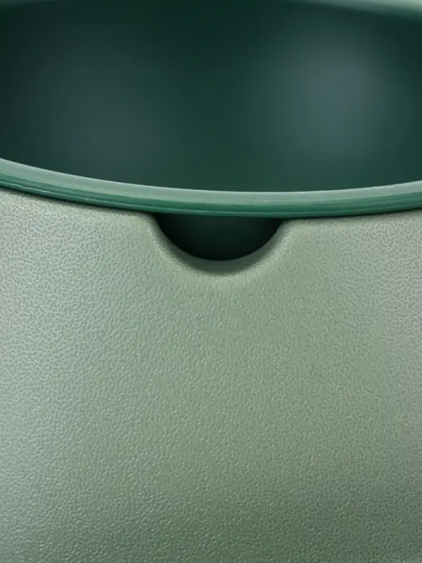 Миска для животных &laquo;Дубль Мини&raquo;, 200 мл, покрытие софт-тач, пластик, цвет изумруд