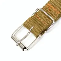 Брезентовый ошейник, 58&times;2.5 см, двухслойный, цвет песочный