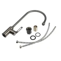 Смеситель для кухни ZEIN Z3742, &laquo;капелька&raquo;, однорычажный, высота излива 26 см, графит