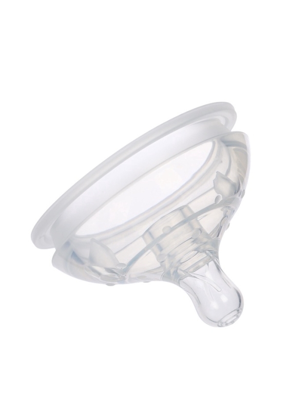 Соска для бутылочки силиконовой M&B, шир.горло, Ø70мм, от 3 мес, антиколиковая