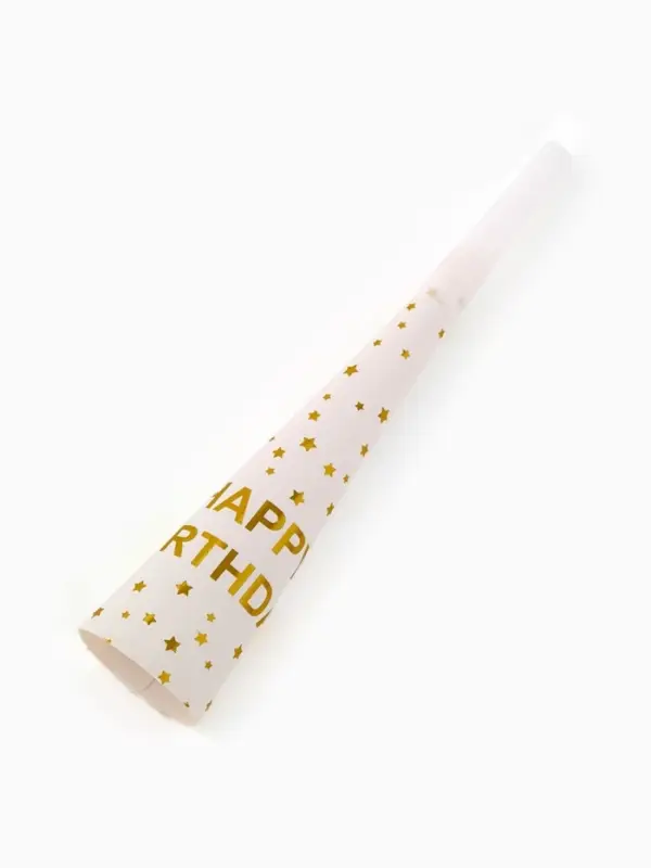 Дудка-гудок "Happy birthday", набор 6 штук