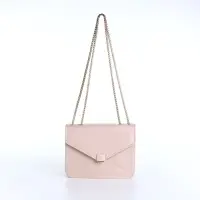 Сумка женская мессенджер на магните, 20&times;6&times;13 см, бежевая