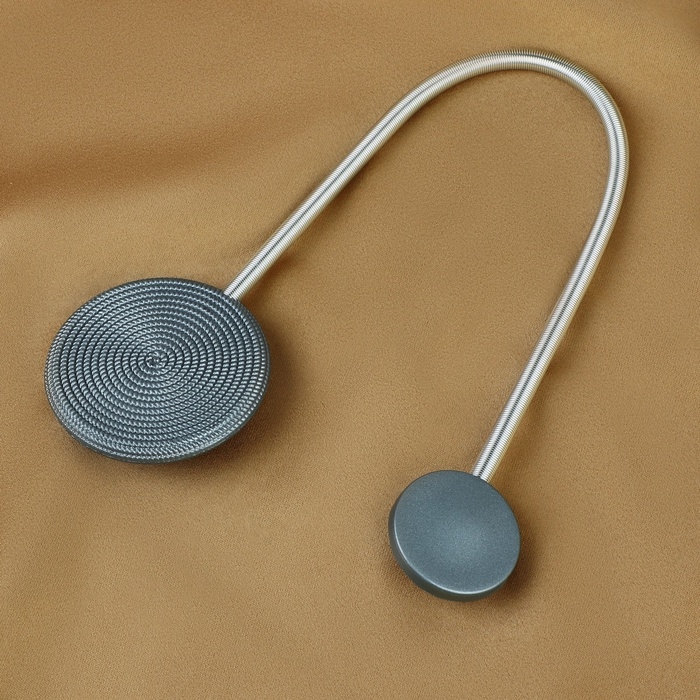 Подхват для штор «Вязаный круг», на пружине, d = 6/3,5 см, 23,5 см, цвет тёмно-серый Подхват для штор «Вязаный круг», на пружине, d = 6/3,5 см, 23,5 см, цвет тёмно-серый